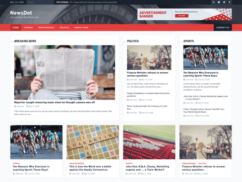 NewsDot - WordPress News Theme